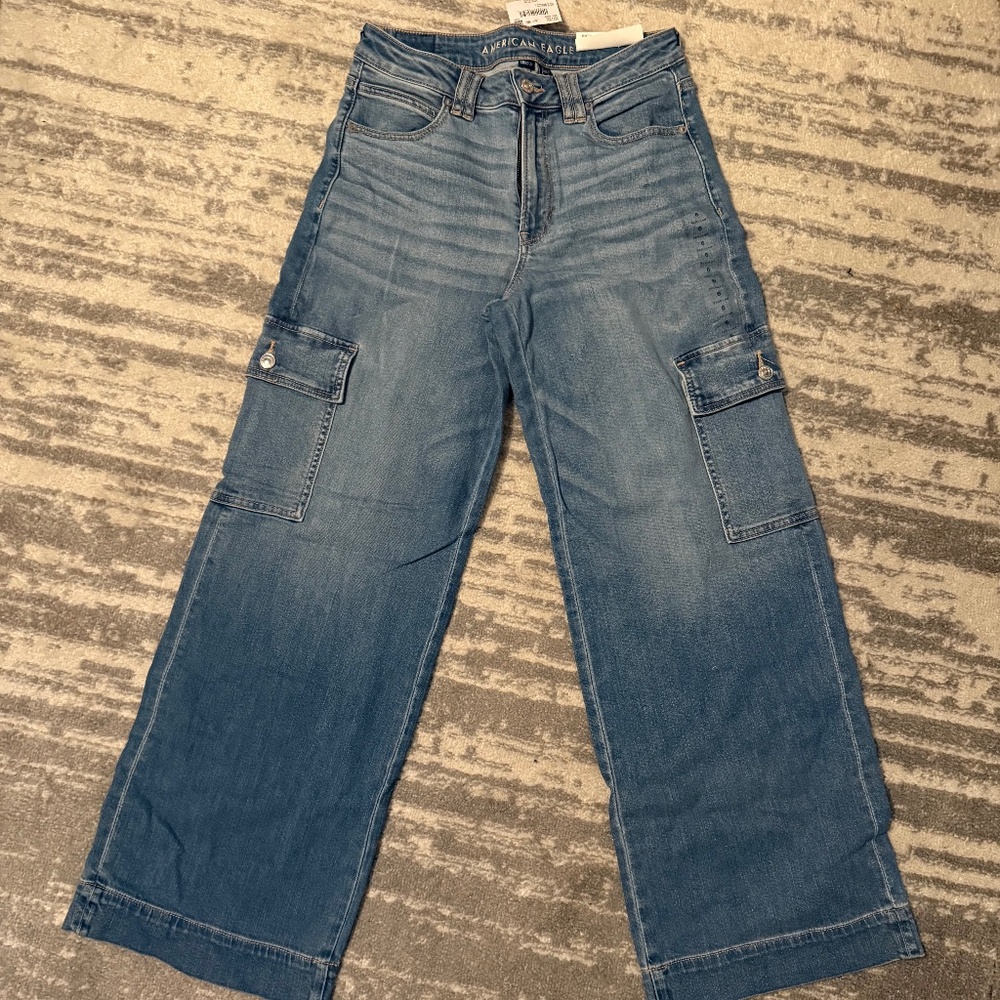 American Eagle Cargo Baggy Jeans